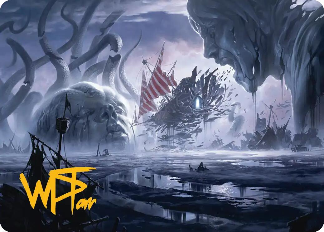 Shipwreck Marsh Art Card (Gold-Stamped Signature) [Reality Fracture Art Series] | Tabernacle Games