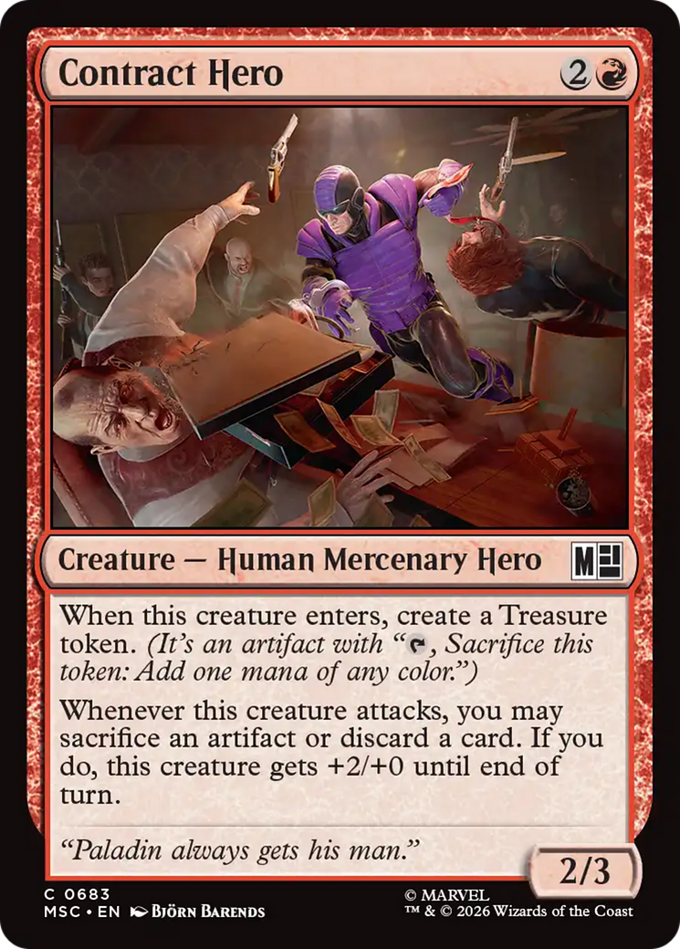 Contract Hero [Marvel Super Heroes Commander] | Tabernacle Games