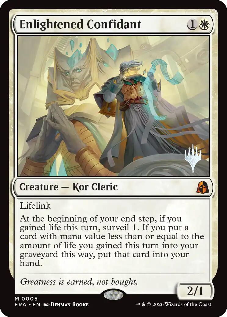 Enlightened Confidant [Reality Fracture Promos] | Tabernacle Games
