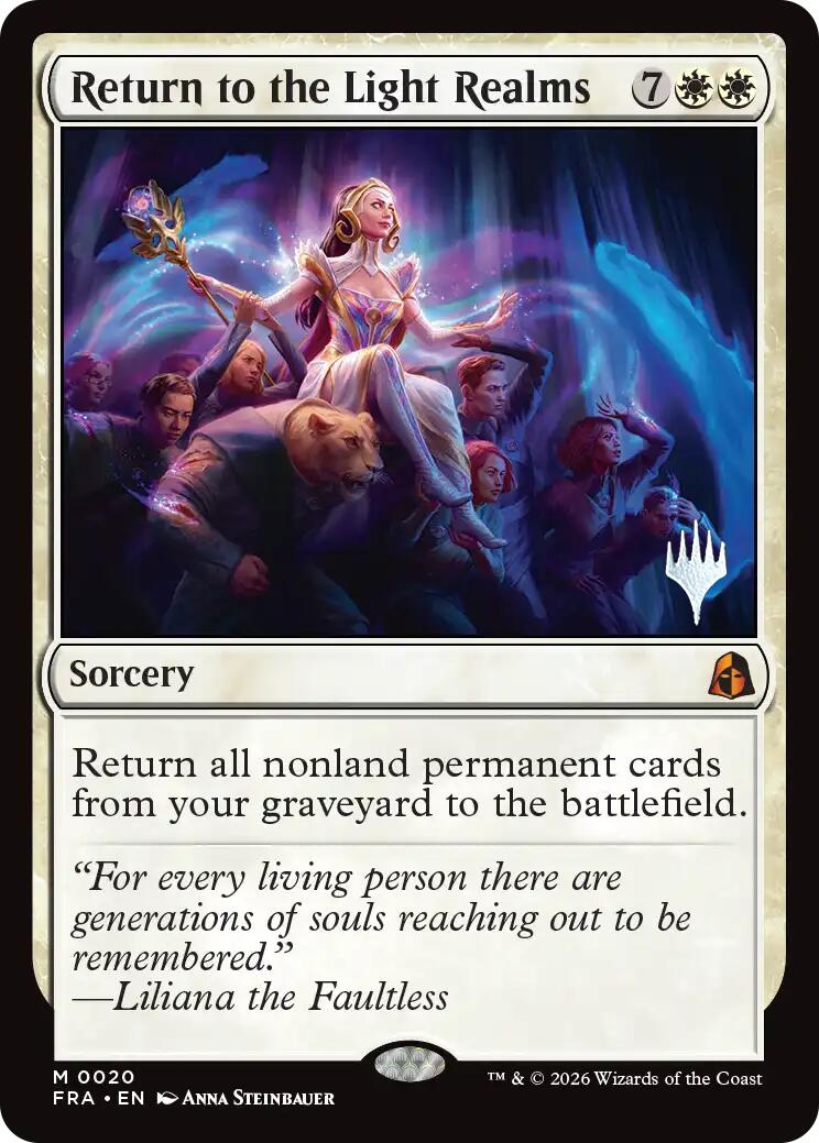 Return to the Light Realms [Reality Fracture Promos] | Tabernacle Games