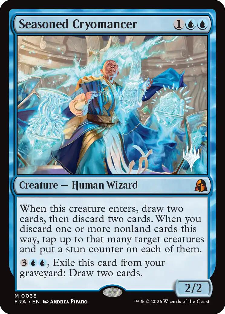 Seasoned Cryomancer [Reality Fracture Promos] | Tabernacle Games