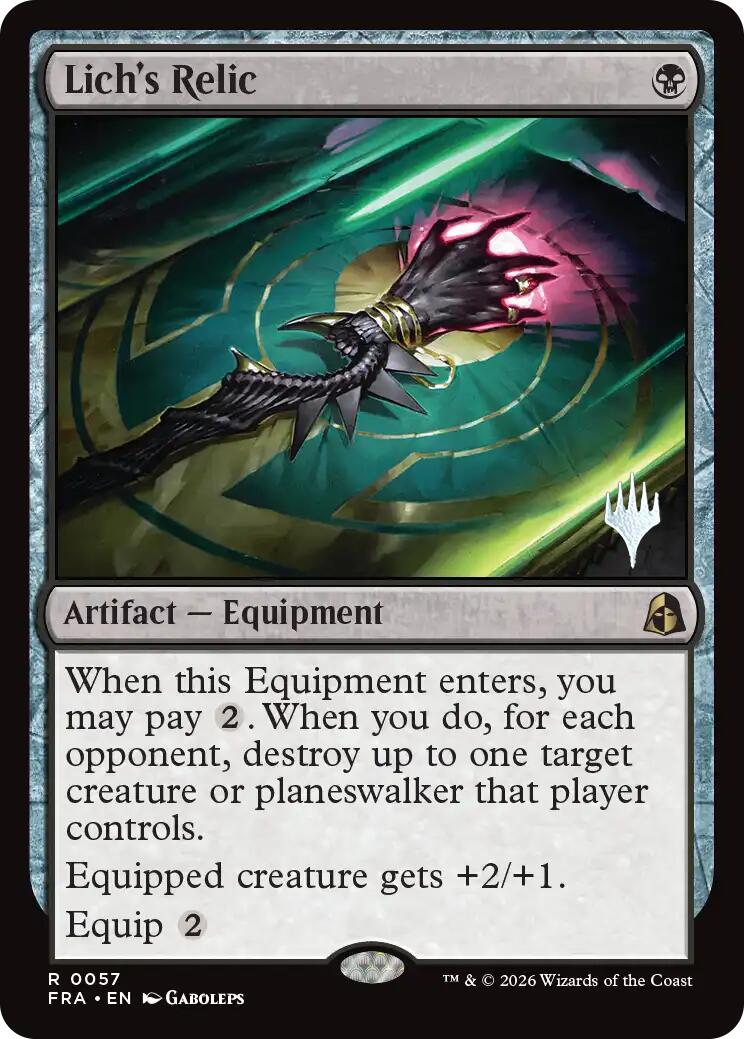 Lich's Relic [Reality Fracture Promos] | Tabernacle Games