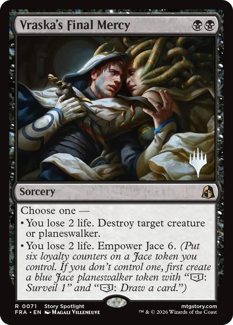 Vraska's Final Mercy [Reality Fracture Promos] | Tabernacle Games