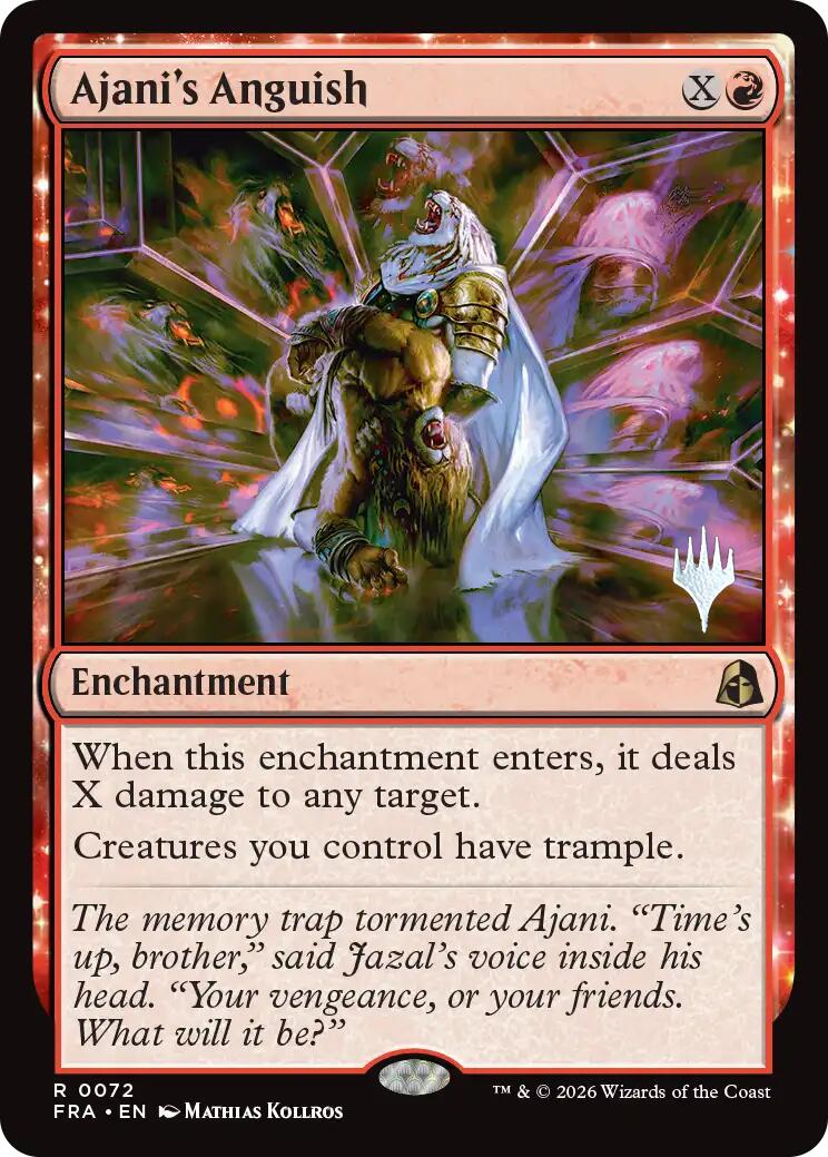 Ajani's Anguish [Reality Fracture Promos] | Tabernacle Games