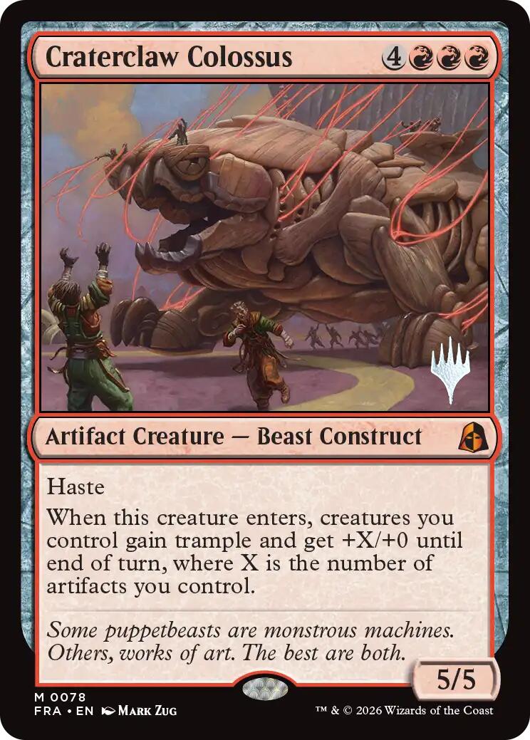 Craterclaw Colossus [Reality Fracture Promos] | Tabernacle Games