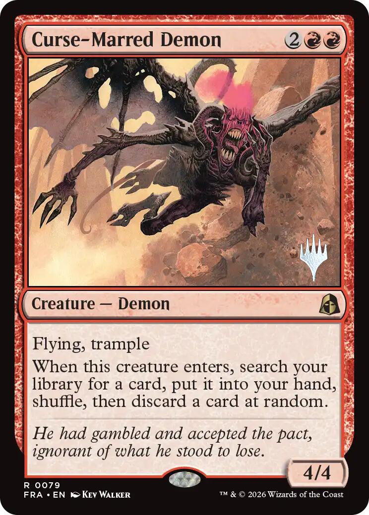 Curse-Marred Demon [Reality Fracture Promos] | Tabernacle Games