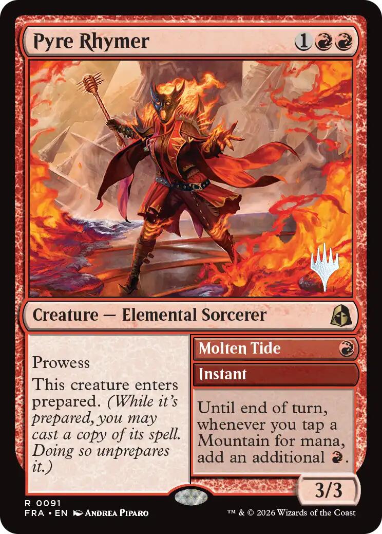 Pyre Rhymer [Reality Fracture Promos] | Tabernacle Games