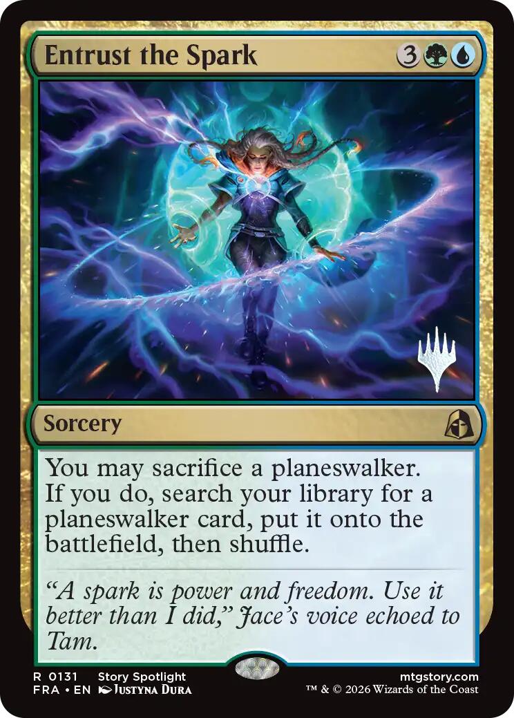 Entrust the Spark [Reality Fracture Promos] | Tabernacle Games
