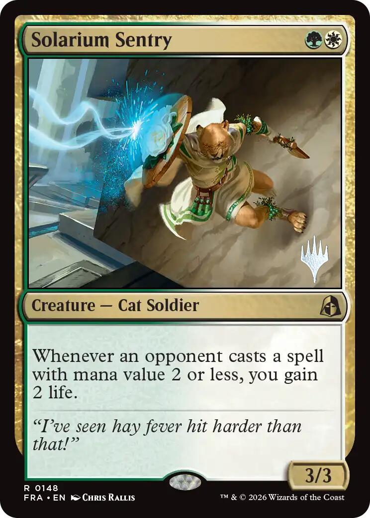 Solarium Sentry [Reality Fracture Promos] | Tabernacle Games