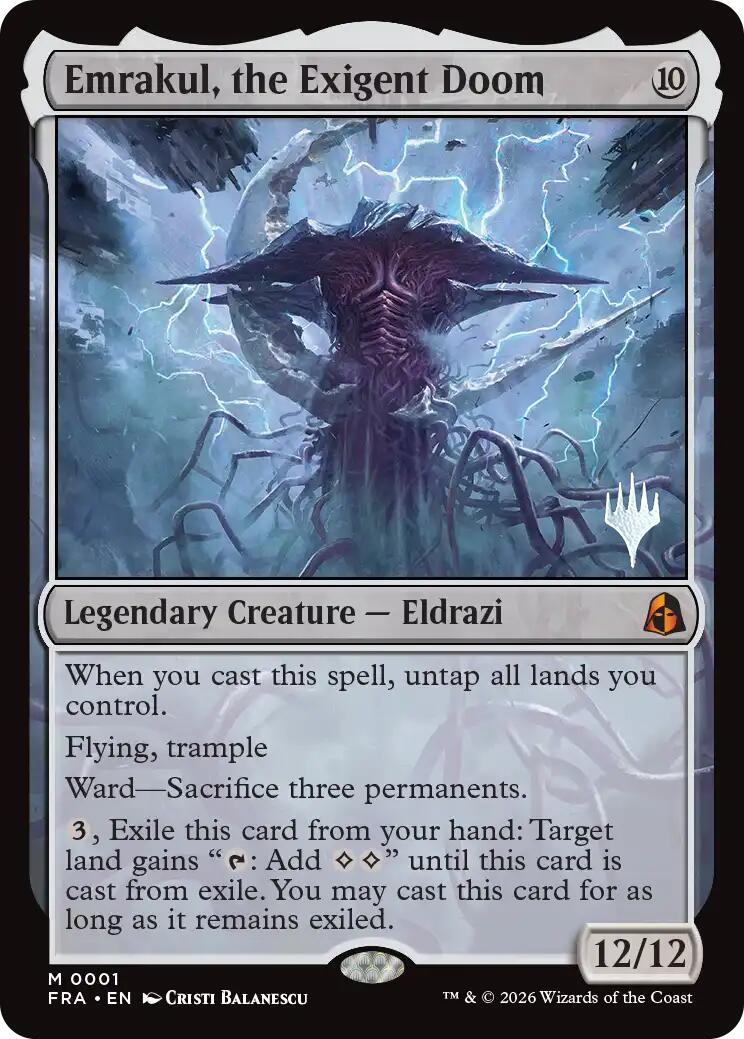 Emrakul, the Exigent Doom [Reality Fracture Promos] | Tabernacle Games
