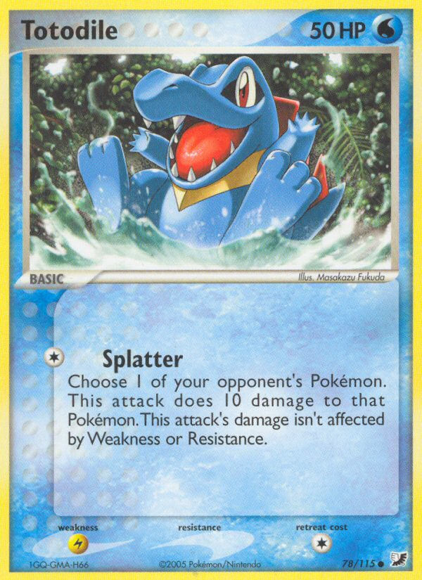 Totodile (78/115) [EX: Unseen Forces] | Tabernacle Games