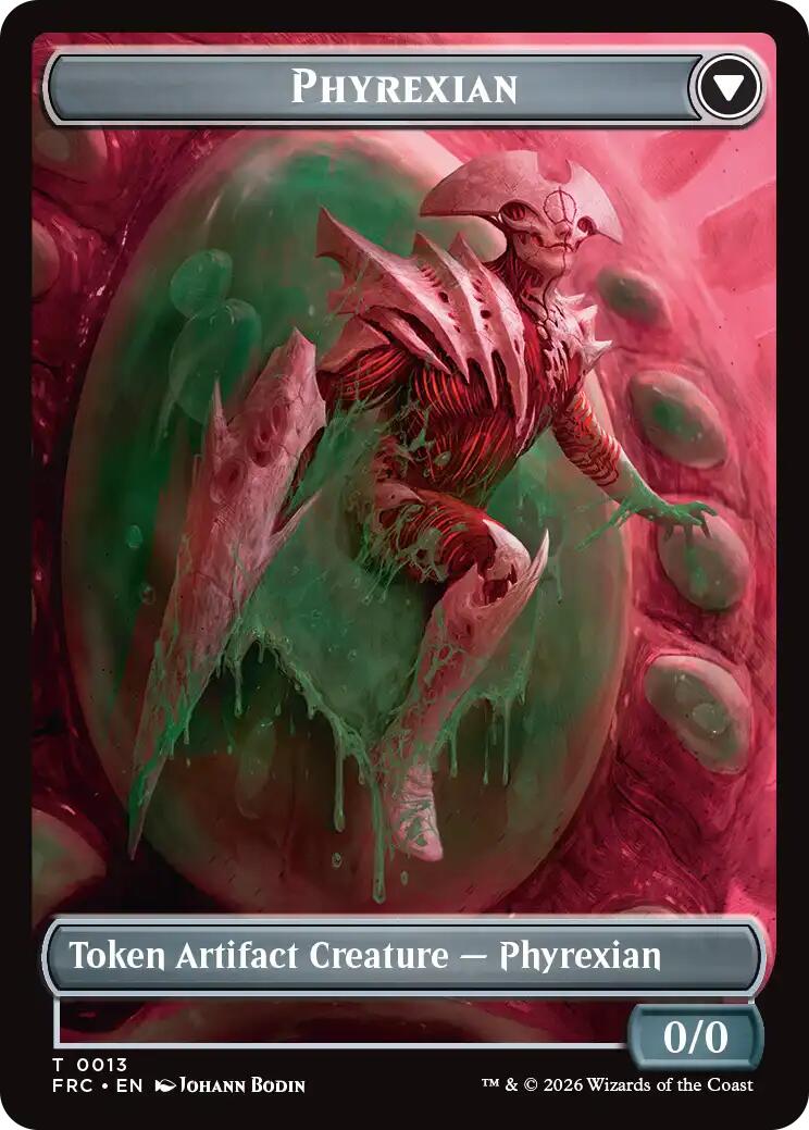 Phyrexian // Incubator Double-Sided Token [Reality Fracture Commander Tokens] | Tabernacle Games