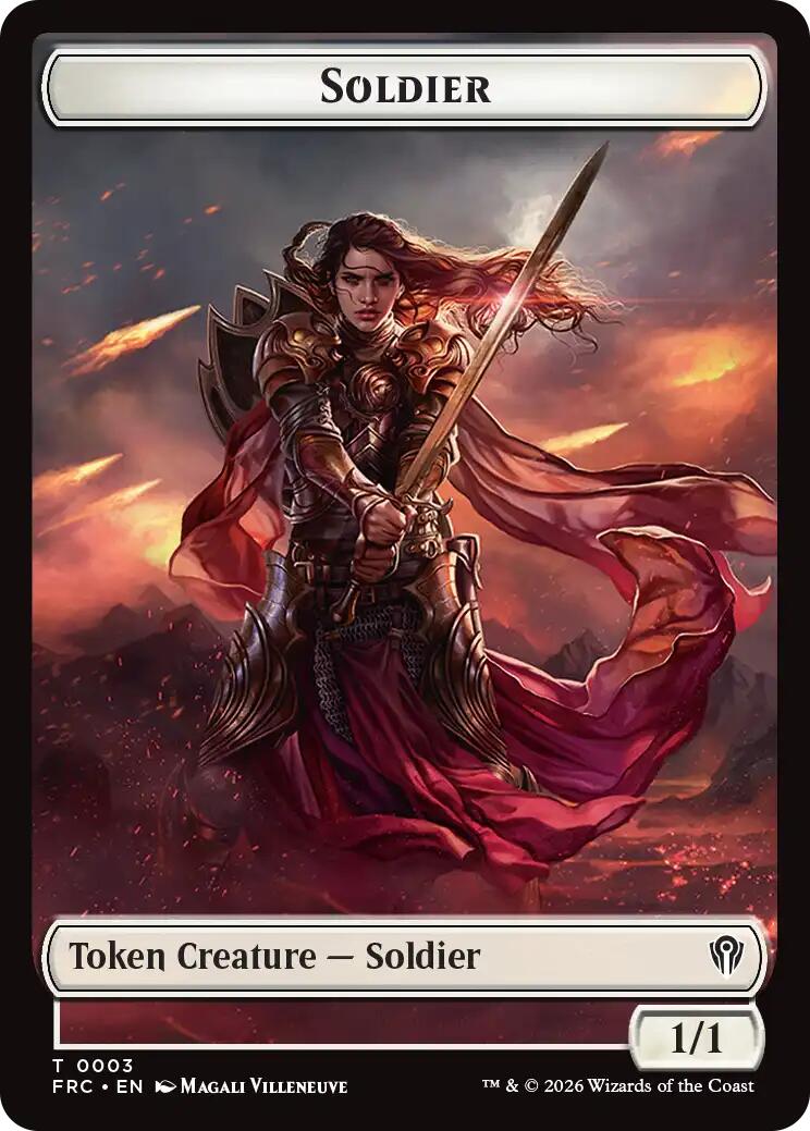 Soldier // Map Double-Sided Token [Reality Fracture Commander Tokens] | Tabernacle Games