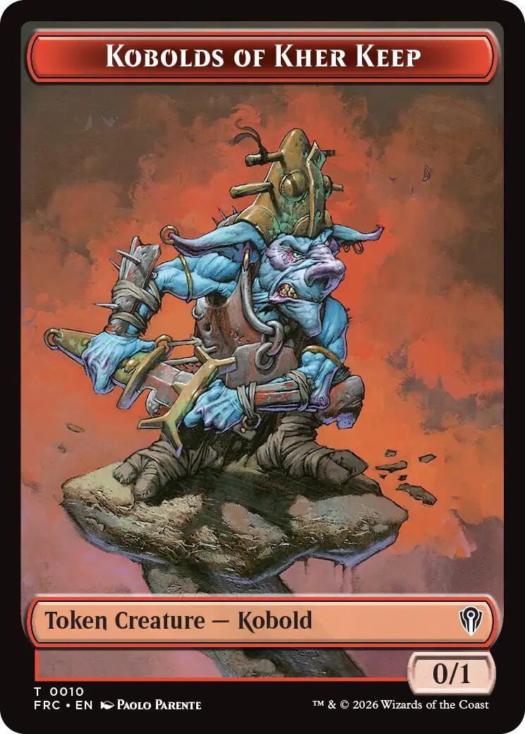 Kobolds of Kher Keep // Phyrexian Mite Double-Sided Token [Reality Fracture Commander Tokens] | Tabernacle Games