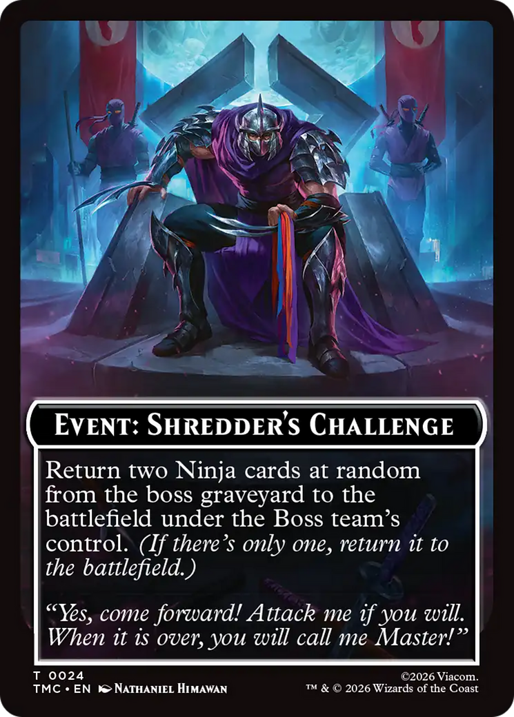 Event: Shredder's Challenge [Teenage Mutant Ninja Turtles Commander Tokens] | Tabernacle Games