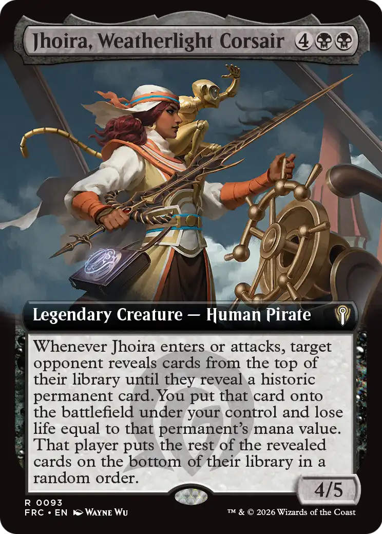 Jhoira, Weatherlight Corsair (Extended Art) [Reality Fracture Commander] | Tabernacle Games