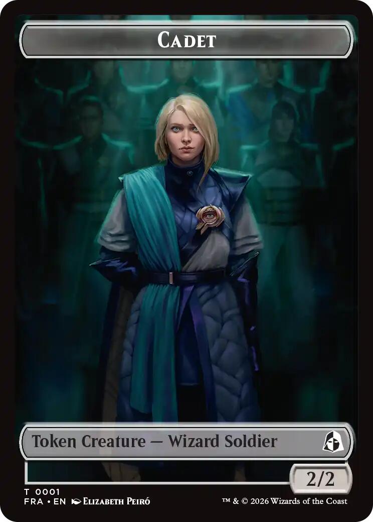 Cadet // Jace Double-Sided Token [Reality Fracture Tokens] | Tabernacle Games