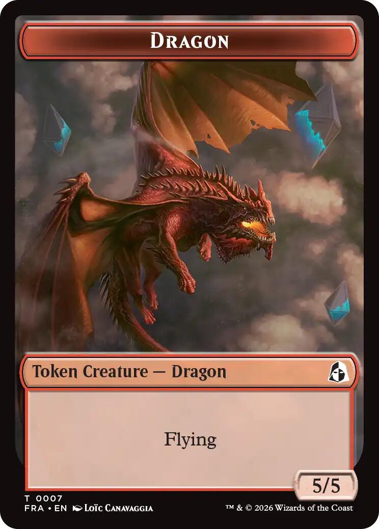 Dragon // Forest Tentacle Double-Sided Token [Reality Fracture Tokens] | Tabernacle Games