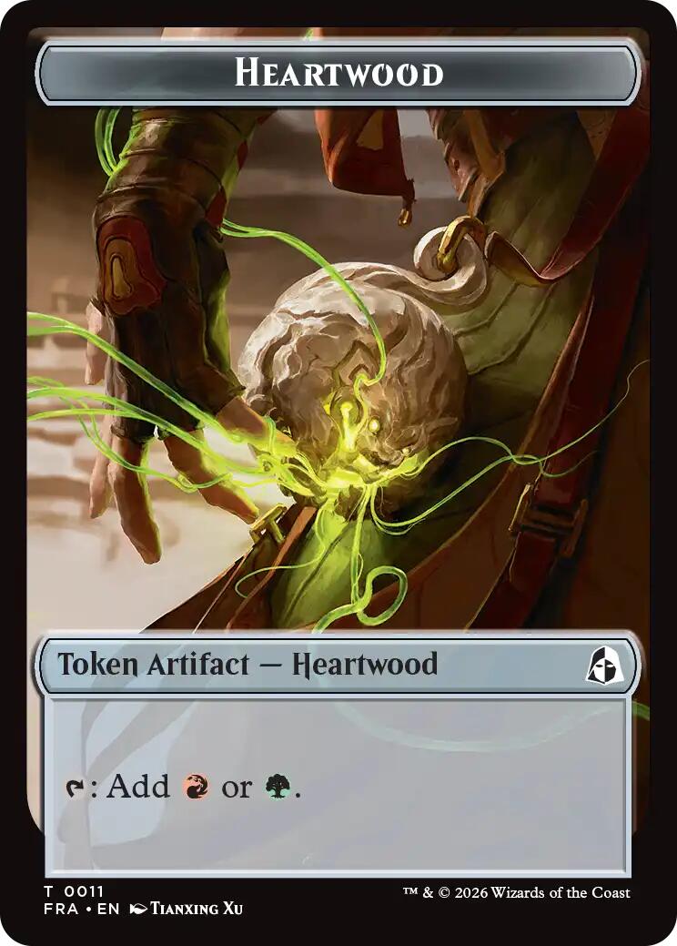 Heartwood // Thopter Double-Sided Token [Reality Fracture Tokens] | Tabernacle Games