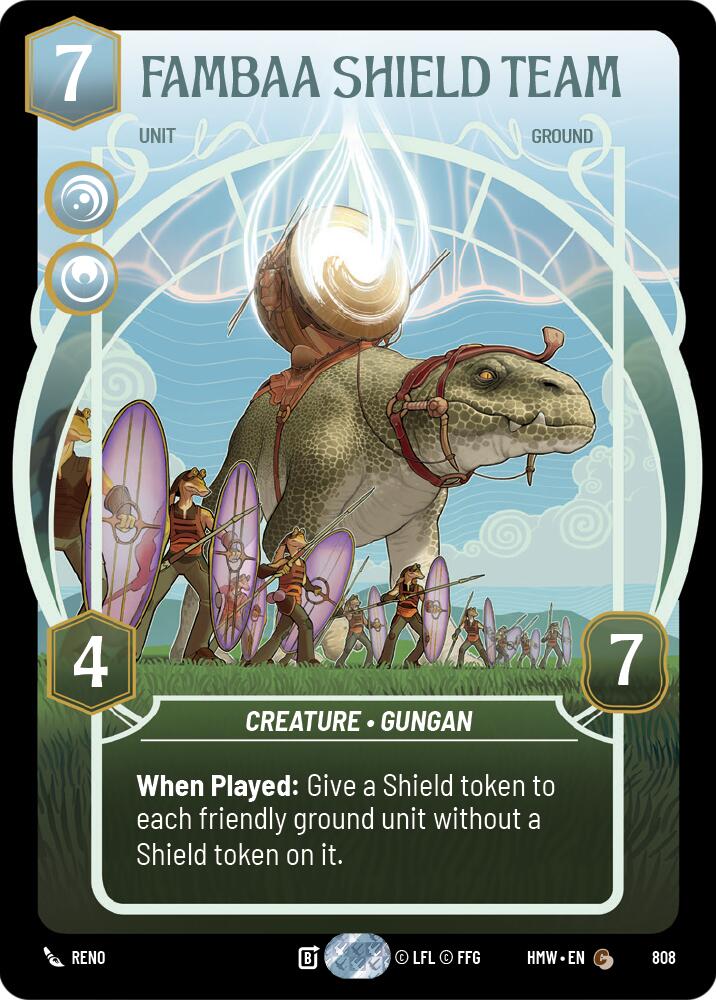 Fambaa Shield Team (808) (Prestige) (808) [Homeworlds] | Tabernacle Games