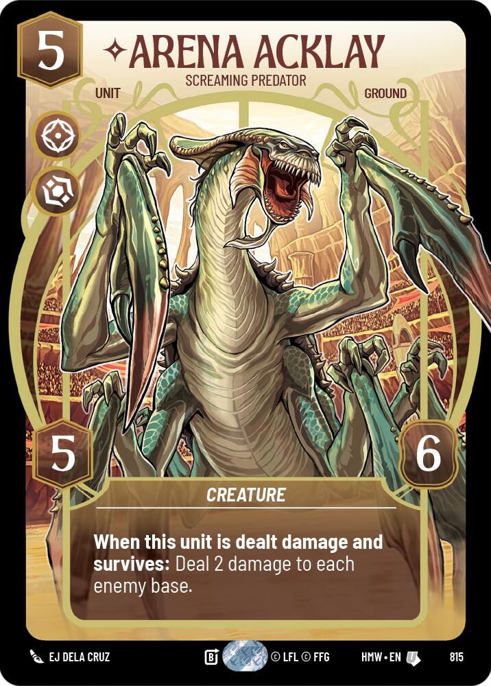 Arena Acklay - Screaming Predator (815) (Prestige) (815) [Homeworlds] | Tabernacle Games