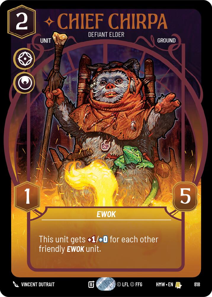 Chief Chirpa - Defiant Elder (818) (Prestige) (818) [Homeworlds] | Tabernacle Games
