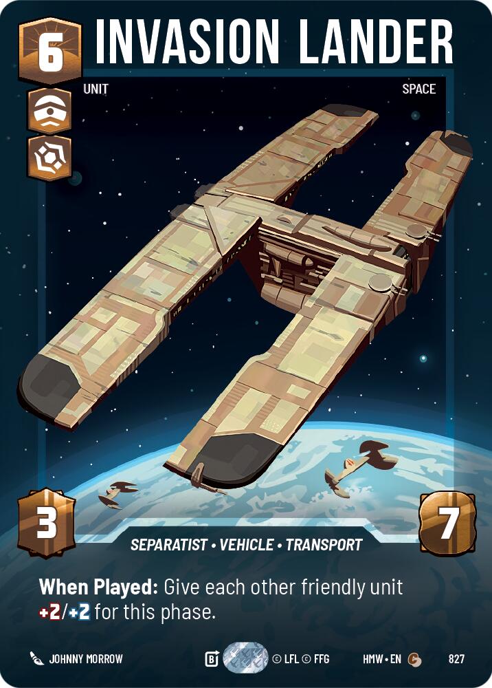 Invasion Lander (827) (Prestige) (827) [Homeworlds] | Tabernacle Games