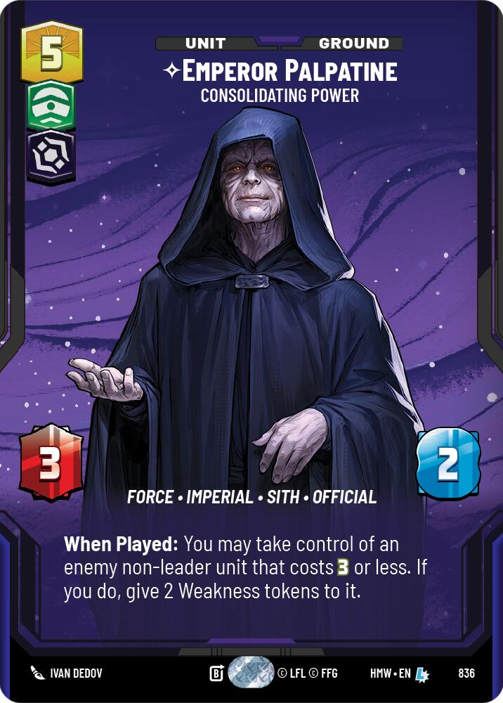 Emperor Palpatine - Consolidating Power (836) (Prestige) (836) [Homeworlds] | Tabernacle Games