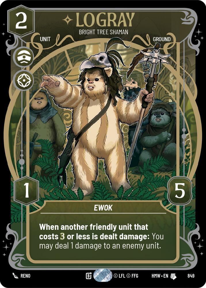 Logray - Bright Tree Shaman (849) (Prestige Foil) (849) [Homeworlds] | Tabernacle Games