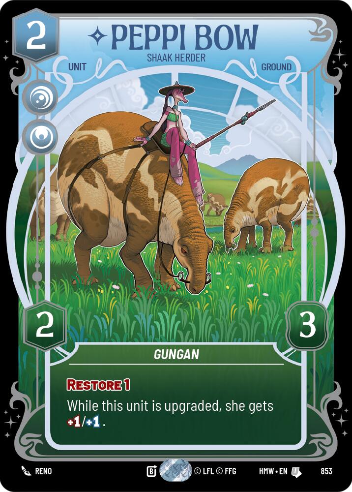 Peppi Bow - Shaak Herder (853) (Prestige Foil) (853) [Homeworlds] | Tabernacle Games