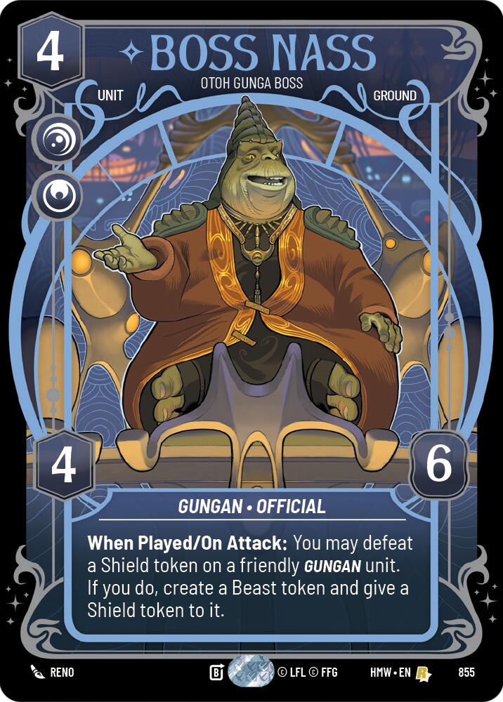 Boss Nass - Otoh Gunga Boss (855) (Prestige Foil) (855) [Homeworlds] | Tabernacle Games