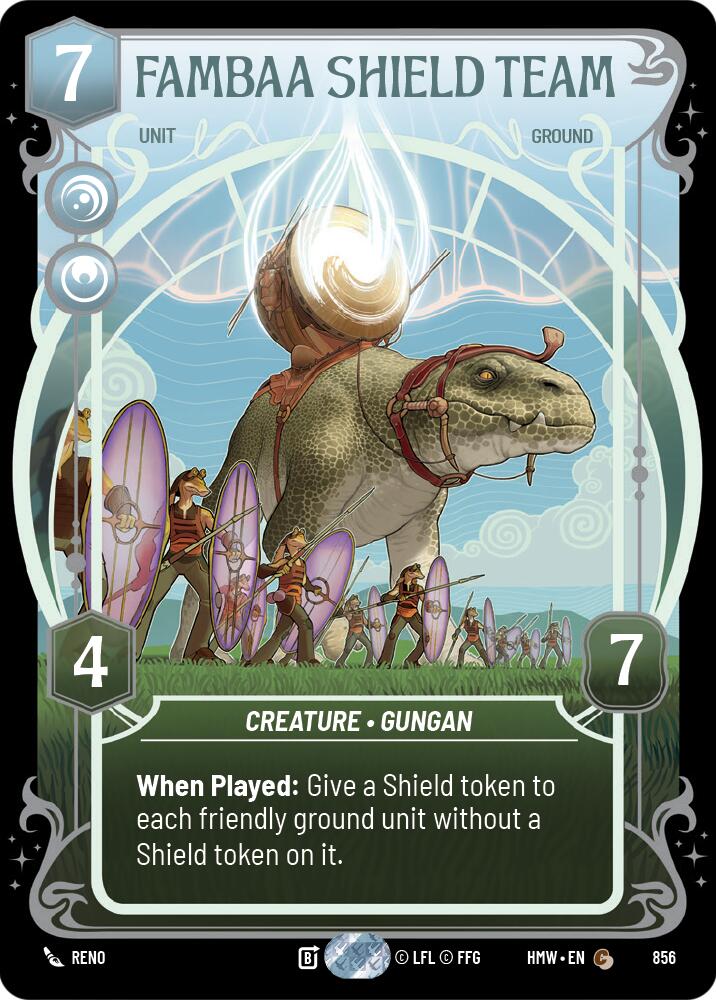 Fambaa Shield Team (856) (Prestige Foil) (856) [Homeworlds] | Tabernacle Games