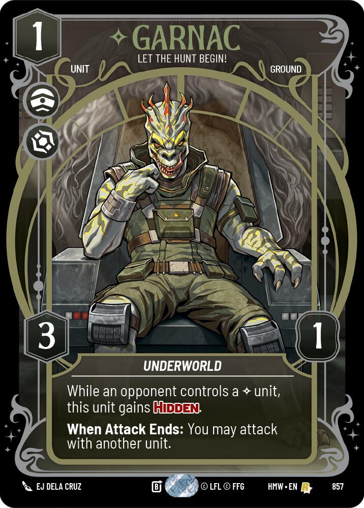 Garnac - Let the Hunt Begin! (857) (Prestige Foil) (857) [Homeworlds] | Tabernacle Games
