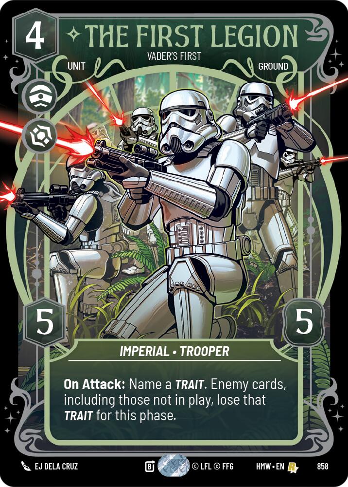 The First Legion - Vader's Fist (858) (Prestige Foil) (858) [Homeworlds] | Tabernacle Games