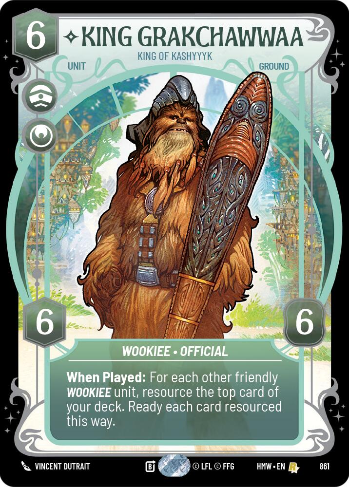 King Grakchawwaa - King of Kashyyyk (861) (Prestige Foil) (861) [Homeworlds] | Tabernacle Games