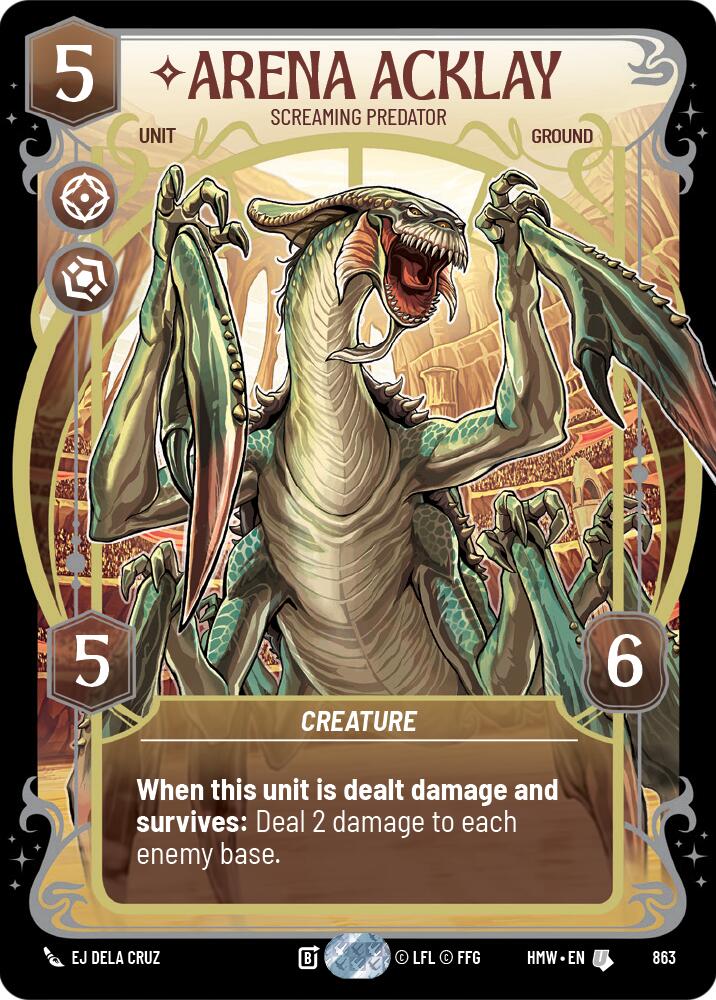 Arena Acklay - Screaming Predator (863) (Prestige Foil) (863) [Homeworlds] | Tabernacle Games