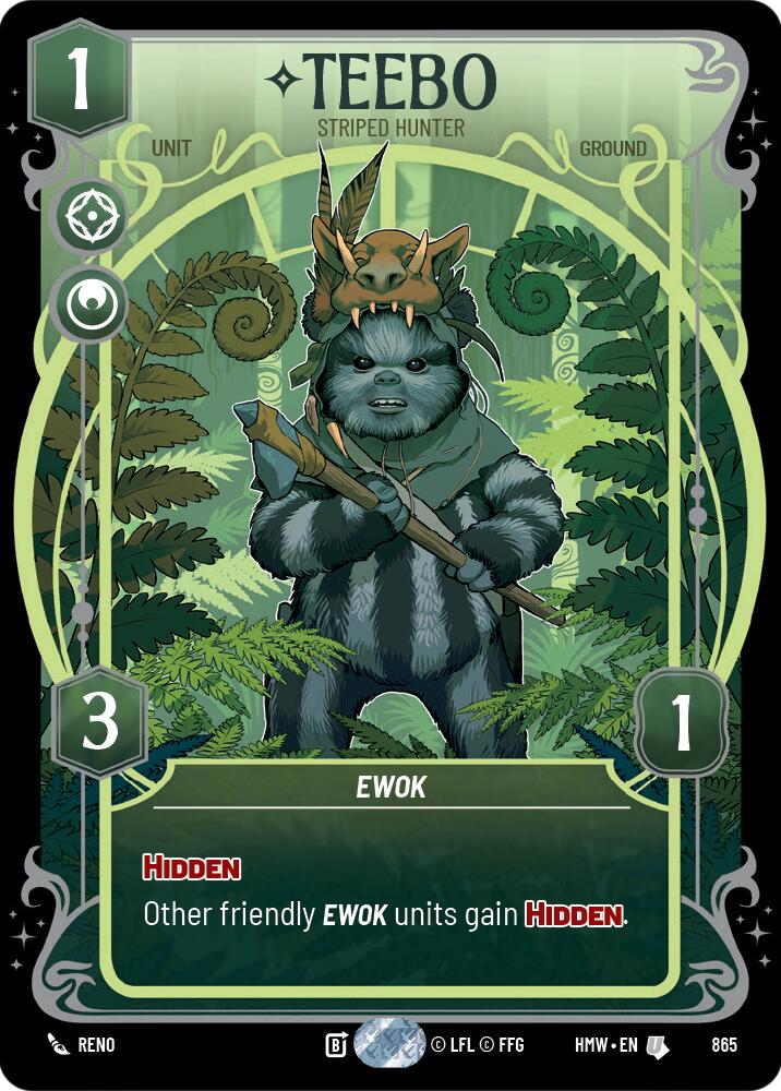 Teebo - Striped Hunter (865) (Prestige Foil) (865) [Homeworlds] | Tabernacle Games