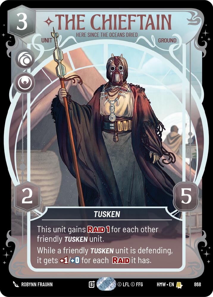 The Chieftain - Here Since the Oceans Dried (868) (Prestige Foil) (868) [Homeworlds] | Tabernacle Games