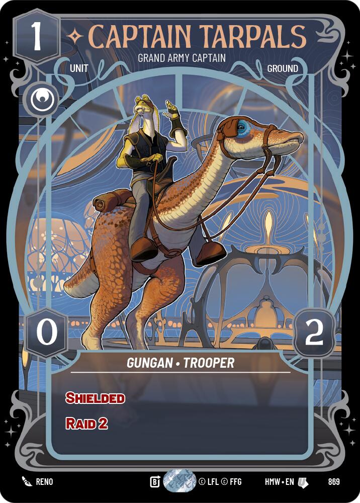 Captain Tarpals - Grand Army Captain (869) (Prestige Foil) (869) [Homeworlds] | Tabernacle Games