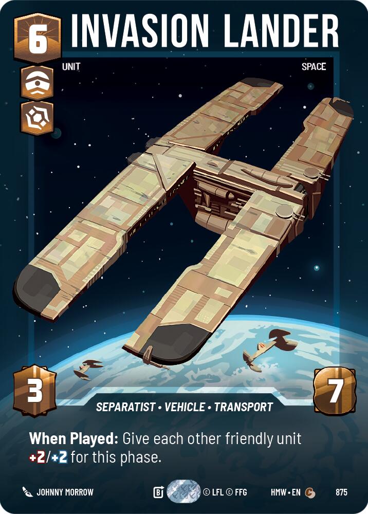 Invasion Lander (875) (Prestige Foil) (875) [Homeworlds] | Tabernacle Games