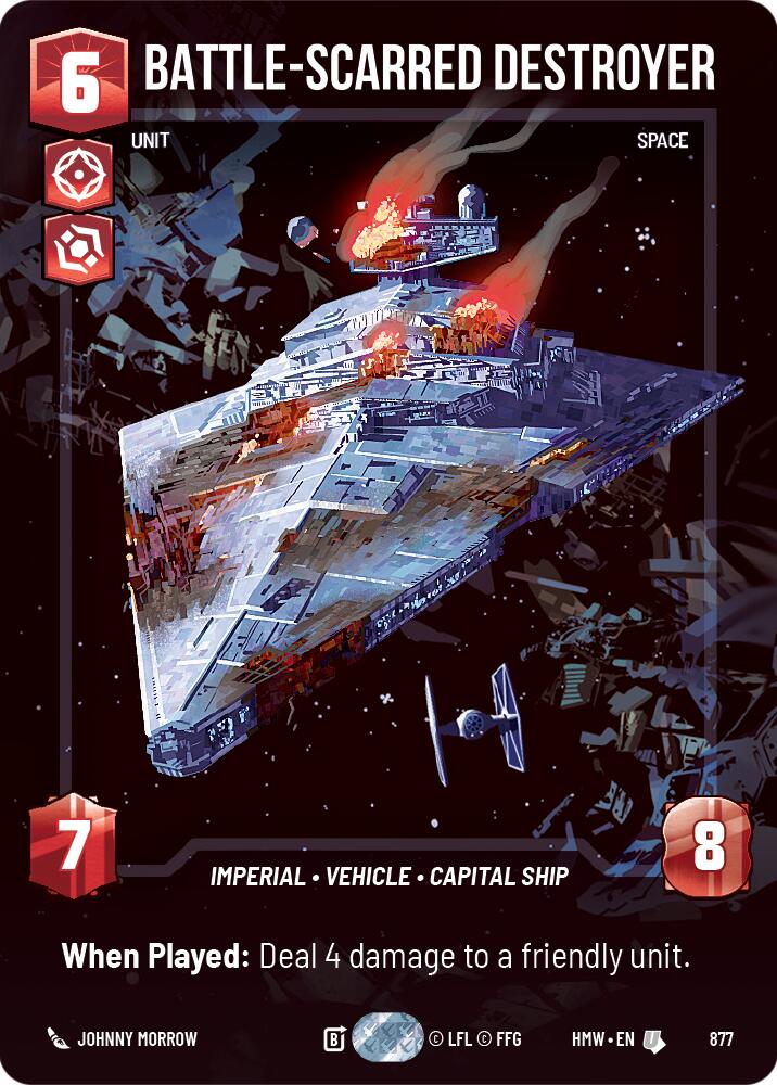 Battle-Scarred Destroyer (877) (Prestige Foil) (877) [Homeworlds] | Tabernacle Games