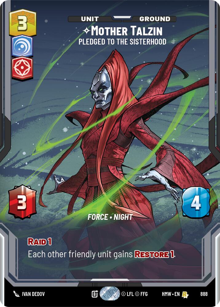 Mother Talzin - Pledged to the Sisterhood (888) (Prestige Foil) (888) [Homeworlds] | Tabernacle Games