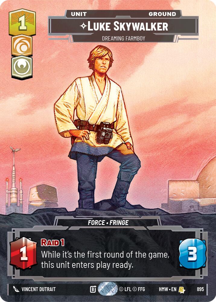 Luke Skywalker - Dreaming Farmboy (895) (Prestige Foil) (895) [Homeworlds] | Tabernacle Games