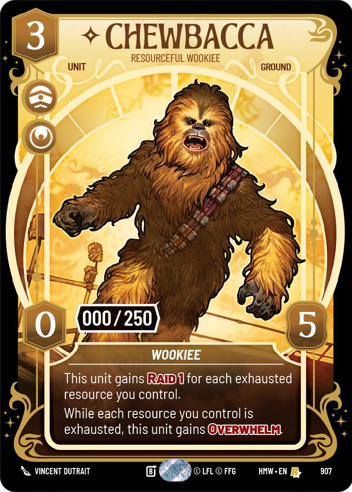 Chewbacca - Resourceful Wookiee (907) (Serialized) (907) [Homeworlds] | Tabernacle Games