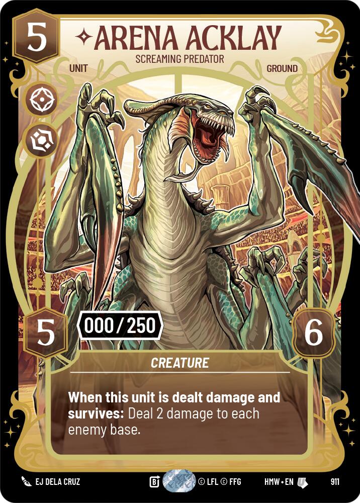 Arena Acklay - Screaming Predator (911) (Serialized) (911) [Homeworlds] | Tabernacle Games