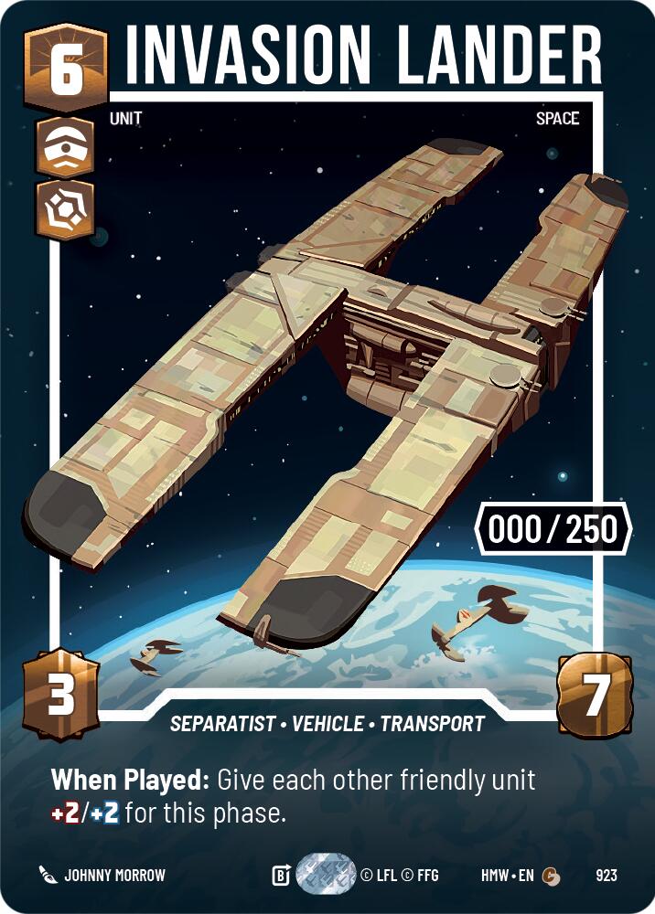 Invasion Lander (923) (Serialized) (923) [Homeworlds] | Tabernacle Games