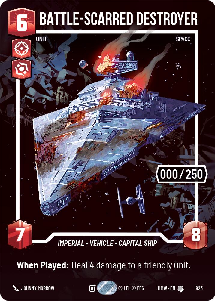 Battle-Scarred Destroyer (925) (Serialized) (925) [Homeworlds] | Tabernacle Games