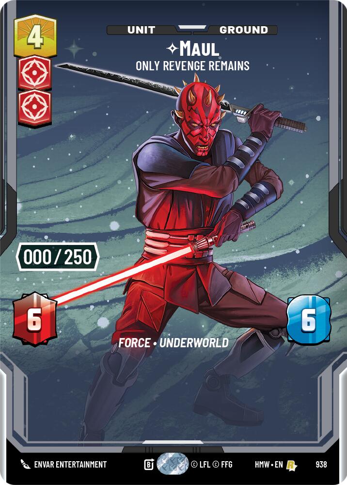 Maul - Only Revenge Remains (938) (Serialized) (938) [Homeworlds] | Tabernacle Games