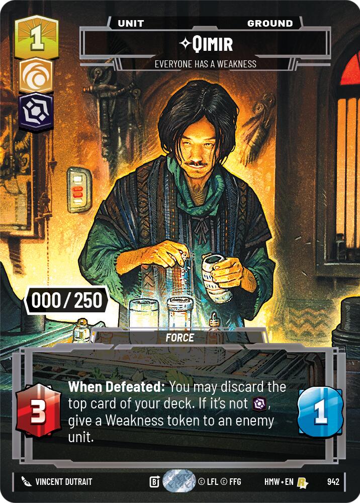 Qimir - Everyone Has a Weakness (942) (Serialized) (942) [Homeworlds] | Tabernacle Games