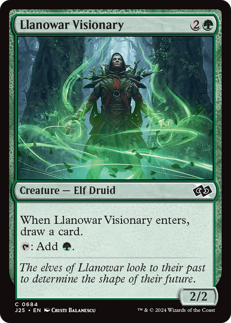 Llanowar Visionary [Foundations Jumpstart] | Tabernacle Games